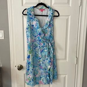 Lilly Pulitzer cotton wrap dress XL